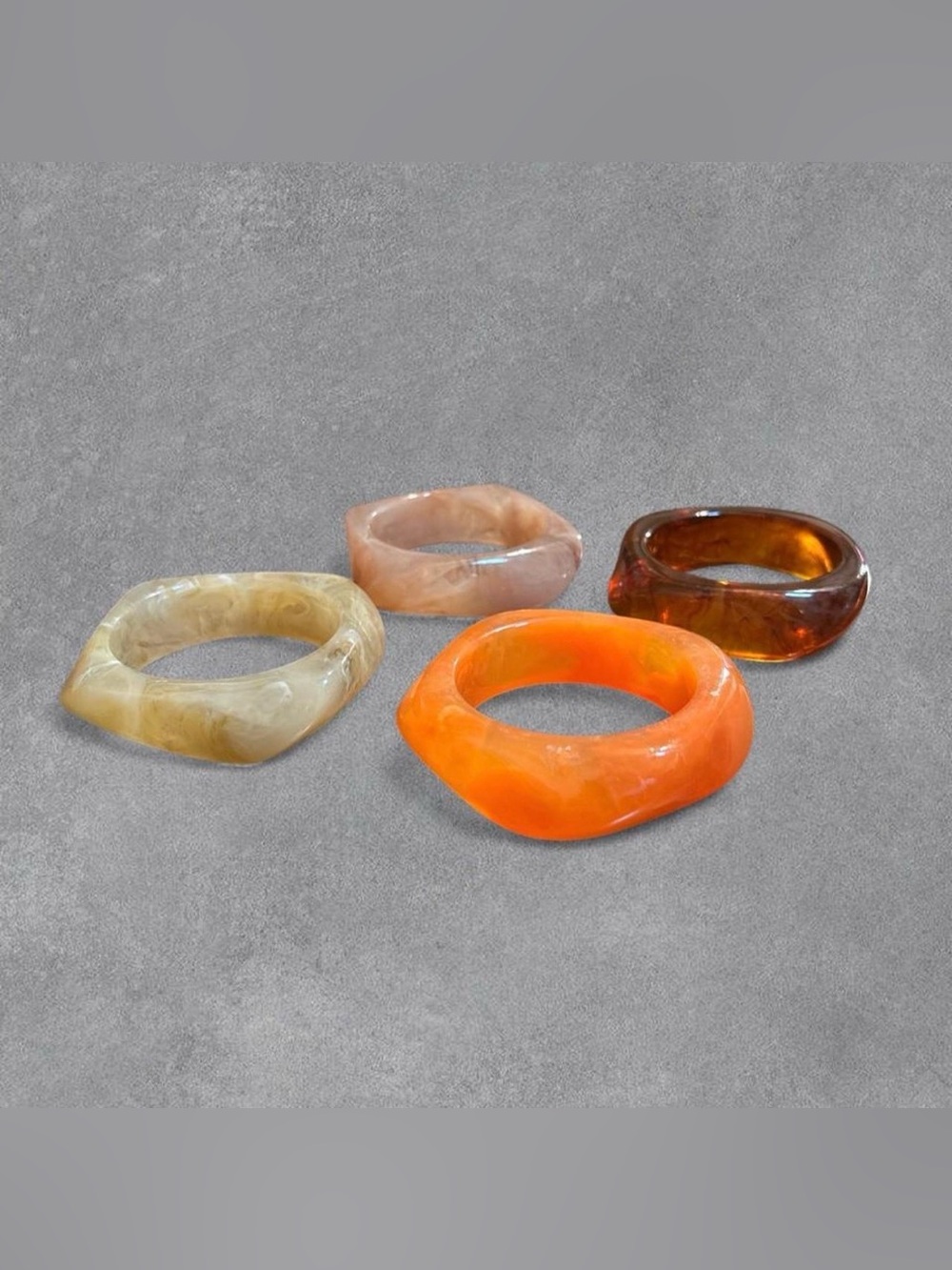 Chunky Earth Tone Bangle Set